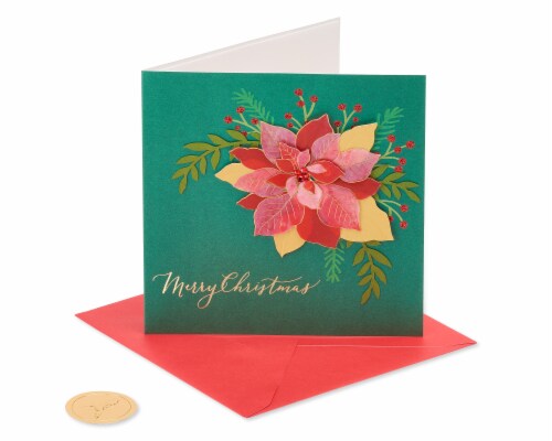 Papyrus Christmas Card (Magnolia) Perspective: front