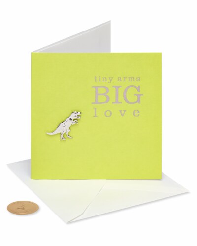 Papyrus Funny Cute Valentine’s Day Card (T-Rex) Perspective: front