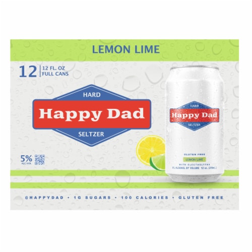 Happy Dad Lime Hard Seltzer Perspective: front