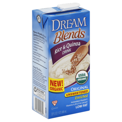 Dream Blends Organic Unsweetened Rice & Quinoa Perspective: front
