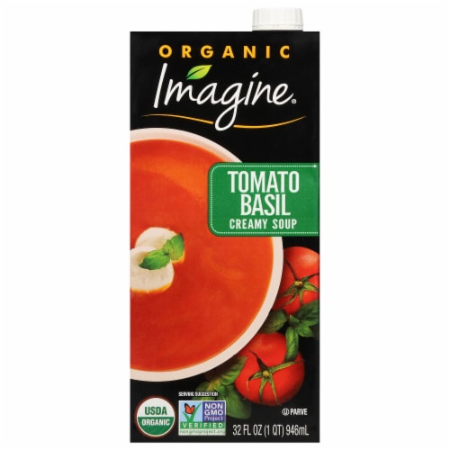 Imagine® Organic Creamy Tomato Basil Soup Perspective: front