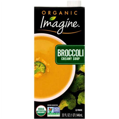 Imagine Organic Broccoli Creamy Soup Perspective: front