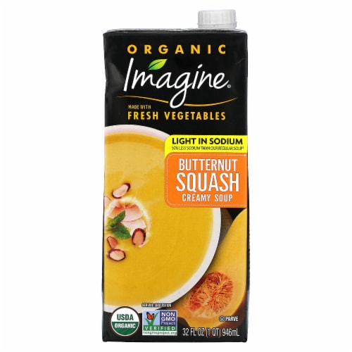 Imagine® Organic Light Sodium Butternut Squash Soup Perspective: front