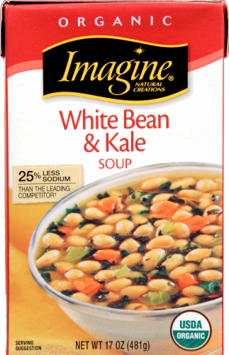Imagine Organic White Bean Kale Soup Perspective: front
