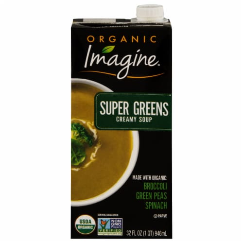 Imagine® Organic Super Greens Creamy Soup Perspective: front