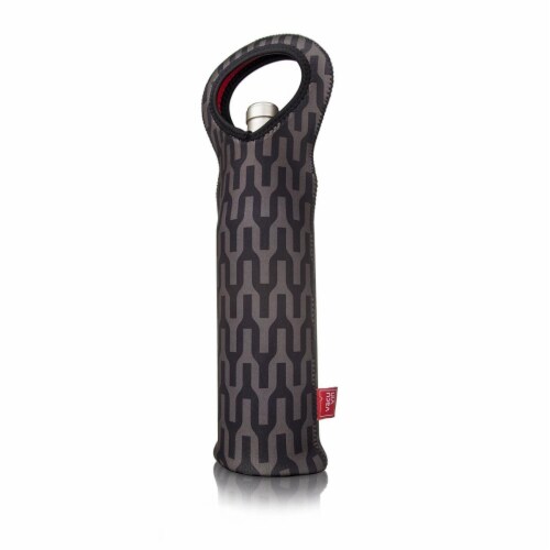 Vacu Vin 36255606 Bottle Bag Single Neoprene - J Hook Perspective: front