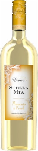 Evviva Stella Mia Moscato & Peach Wine Perspective: front