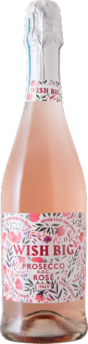 Prestige Wish Big Prosecco Rose Wine Perspective: front