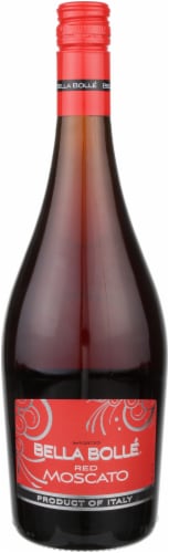 Bella Bolle Red Moscato Perspective: front