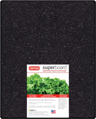 Dexas® Superboard Cutting Board - Midnight Granite Perspective: front