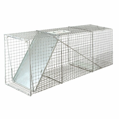 Little Giant Live Reinforced Animal Trap with Single Door Entry, 17 x 42 Inches Perspective: front