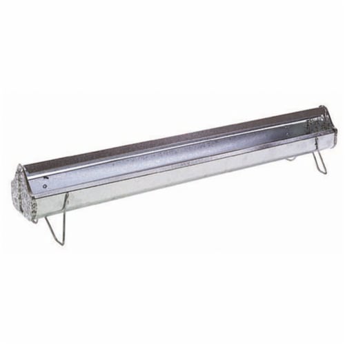 Miller Manufacturing Company 48 Inch Poultry Feeder Trough w/ Reel Top, Steel Perspective: front
