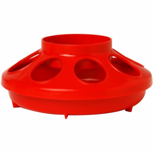 Little Giant® Baby Chick Feeder - Red Perspective: front