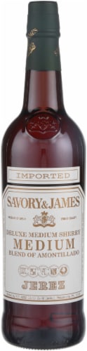 Savory & James Amontillado Medium Sherry Perspective: front