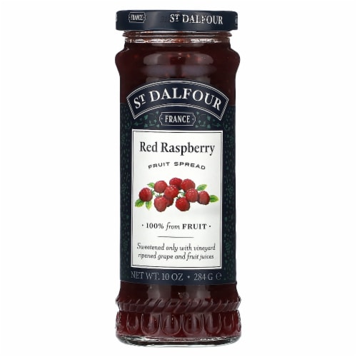 St. Dalfour Red Raspberry Fruit Spread Perspective: front