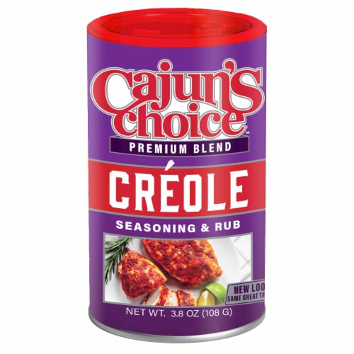 Cajun's Choice™ Premium Blend Creole Seasoning & Rub Perspective: front