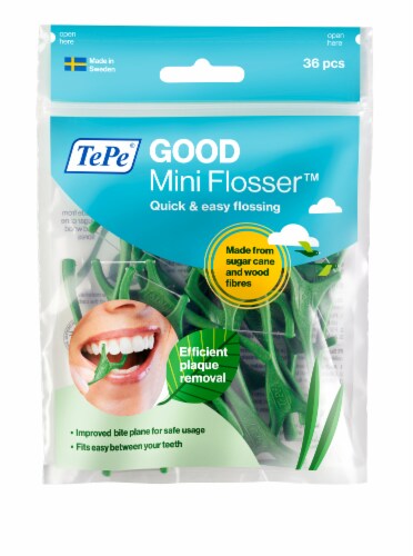 TEPE Good Mini Flosser™ Dental Floss - 36 Pack Perspective: front