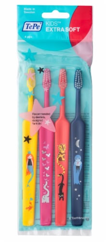 TePe Kids™ Extra Soft 4-pack Perspective: front
