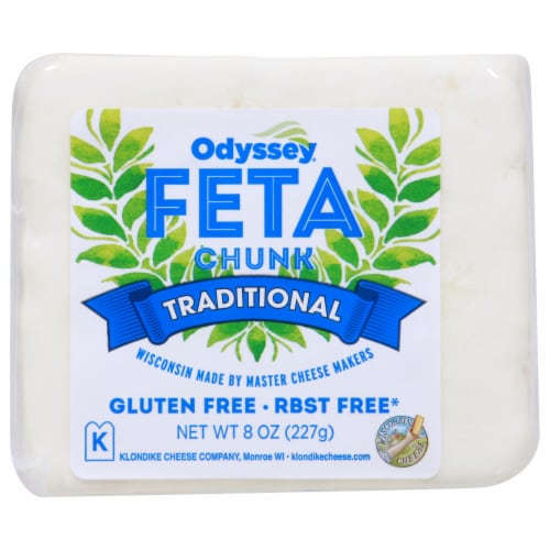 Odyssey Traditional Chunk Feta Cheese Perspective: front