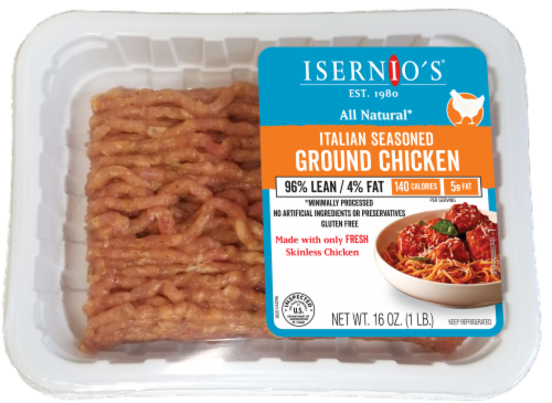 Isernio's Ground Fresh Chicken Perspective: front