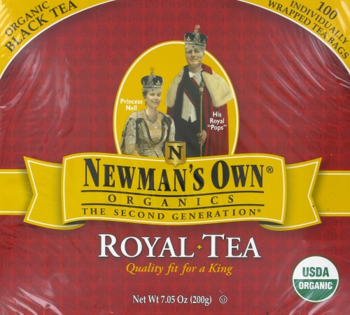 Newman's Own Organic Royal Black Tea Perspective: front