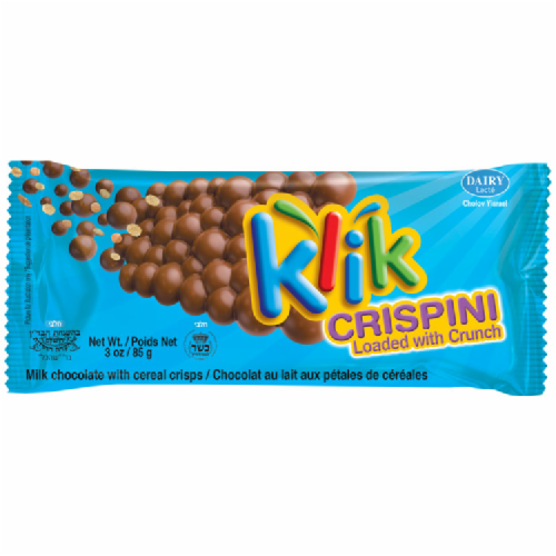 Klik Crispini Chocolate Bar Perspective: front