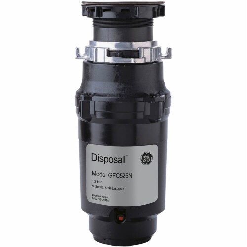 GE GFC525N 1/2 HP Continuous Feed Garbage Disposer - Corded Perspective: front