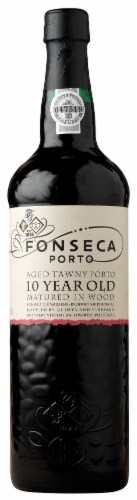 Fonseca 10 Year Aged Tawny Porto Portuguese Dessert Wine Perspective: front
