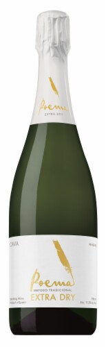 Poema Cava Extra Dry Sparkling Wine Perspective: front
