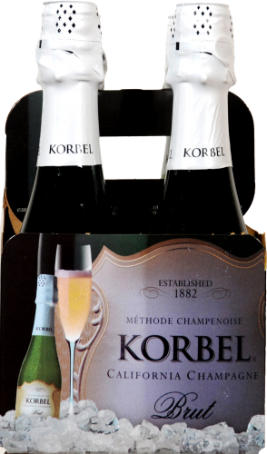 Korbel Brut Sparkling Wine California Champagne Perspective: front