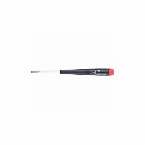 Wiha Prcsion Slotted Screwdriver, 1/8 in 26032 Perspective: front