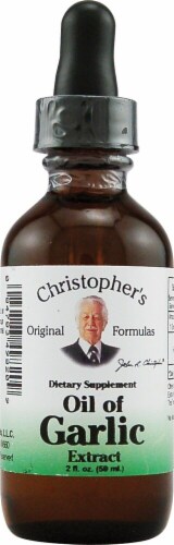 Christopher's Oil of Garlic Extract Drops Perspective: front