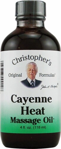 Christopher's Cayenne Heat Massage Oil Perspective: front