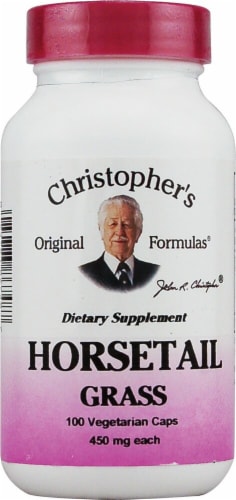 Christopher's Horsetail Grass Vegetarian Caps 450mg Perspective: front