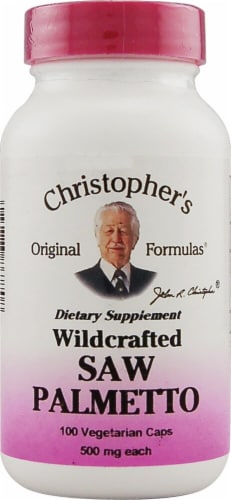 Christopher's Saw Palmetto Capsules 500 mg Perspective: front