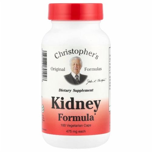 Christopher's Original Formulas Kidney Formula 475 mg - 100 Vegetarian Caps Perspective: front