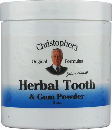 Christopher's Herbal Tooth and Gum Powder Perspective: front