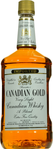 Canadian Gold Light Blended Canadian Whisky Perspective: front