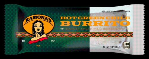 Ramona's® Hot Green Chile Potato and Cheese Burrito Perspective: front