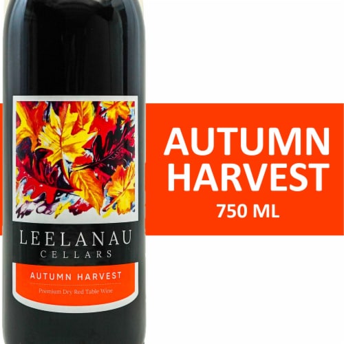 Leelanau Cellars Autumn Harvest Premium Dry Red Wine Perspective: front