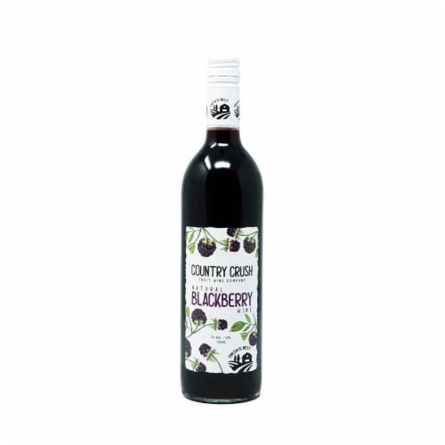 Country Crush Fruit Wine Co Blackberry Fruit Wine Perspective: front