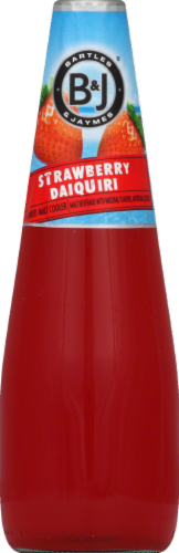 Bartles & Jaymes Strawberry Daiquiri Ready to Drink Cocktail Single Bottle Perspective: front