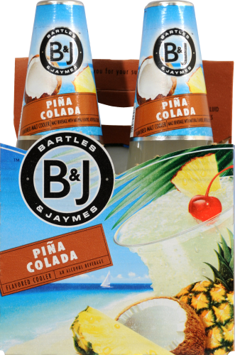 Bartles & Jaymes Pina Colada Rum Ready to Drink Cocktail Perspective: front