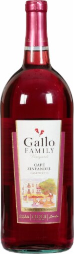 Gallo Family Vineyards Cafe Zinfandel California Red Wine Perspective: front