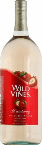Wild Vines Strawberry White Zinfandel California White Wine Perspective: front