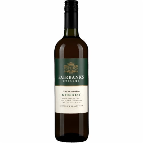 Fairbanks Sherry Dessert Wine Perspective: front