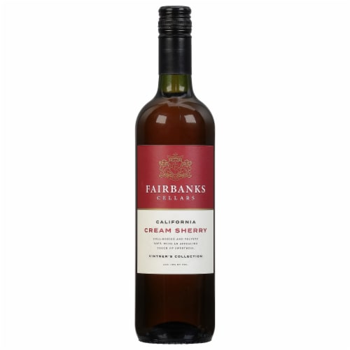 Fairbanks Cream Sherry Dessert Wine Perspective: front