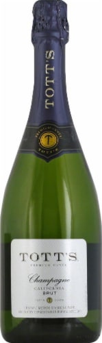 Totts Brut Champagne Sparkling Wine 750ml Perspective: front