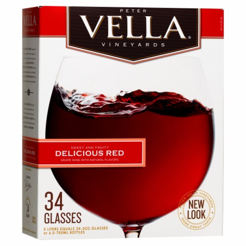 Peter Vella Delicious Red California Wine Box Perspective: front
