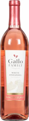Gallo Family Vineyards White Zinfandel California Wine Perspective: front